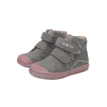 D.D. Step magas szárú lányka bőr cipő